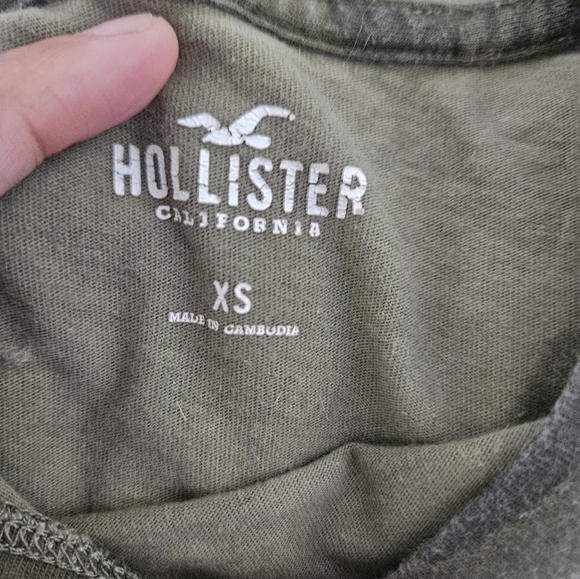 Hollister Army green long sleeves size: XS - Picture 3 of 5